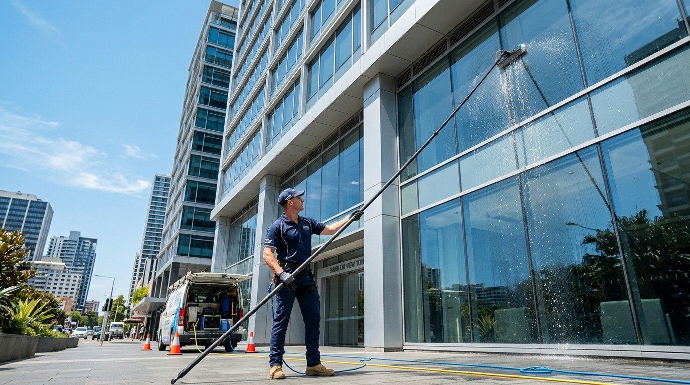 Professional window cleaning Melbourne — crystal clear streak-free glass