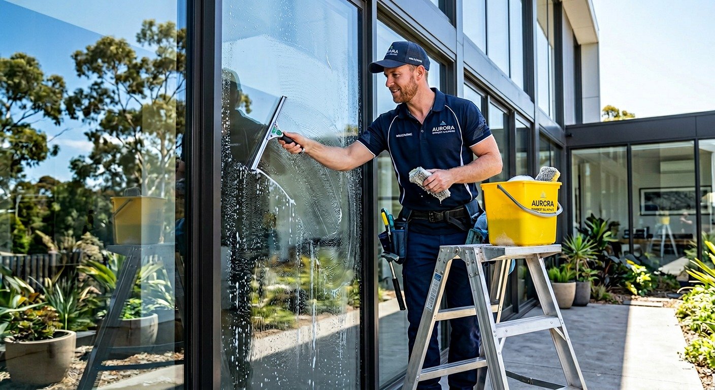 Professional window cleaning Melbourne — crystal clear streak-free results