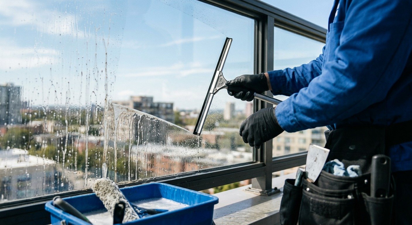 Commercial window cleaning Melbourne — streak-free office windows