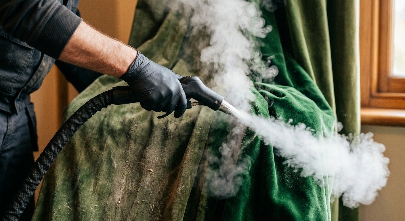 Professional drapes cleaning Melbourne — fabric restored and refreshed